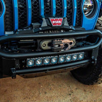 KC HiLiTES FLEX ERA LED Light Bar Bezel Kit עבור 10 אינץ'. פלחים - כחול