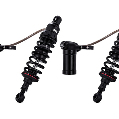 מתקדמות Harley Bagger 990 Shocks 12.0in Heavy Duty - שחור