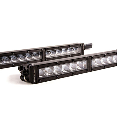 Diode Dynamics 12 In LED Light Bar שורה אחת שורה ישרה ברורה נהיגה (זוג) סדרת שלב