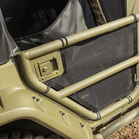 כיסויי דלתות צינור רכס מחוספסים זוג אחורי שחור 07-18 ג'יפ רנגלר JKU