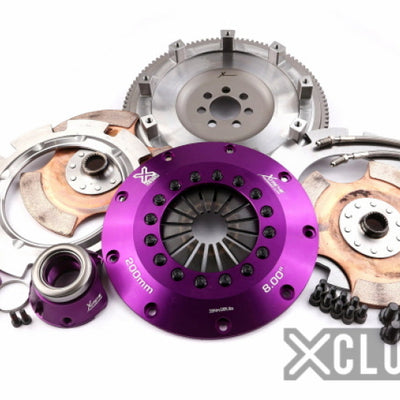 XClutch 07-17 Mitsubishi Lancer EVO X 2.0L 8in Twin Solid Clutch Clutch Kit