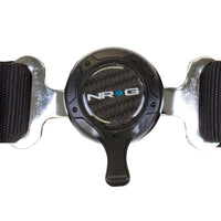 NRG 4PT 2in. רתמת חגורת בטיחות / נעילת פקה - שחורה