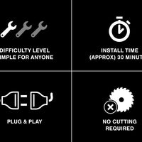 Raxiom 07-18 ג'יפ רנגלר JK LED פנסים אחוריים- בית שחור (עדשה מעושנת)