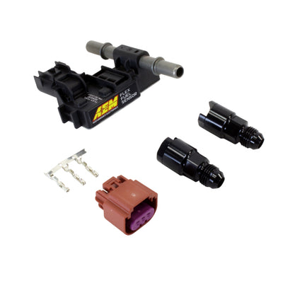 חיישן דלק גמיש לתוכן אתנול AEM עם ערכת אביזרי -6AN