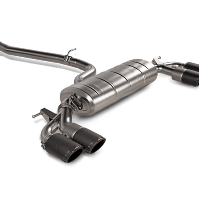 Akrapovic 2021+ Audi S3 Sedan (8Y) Evolution Line Cat Back (טיטניום) עם טיפים פחמן