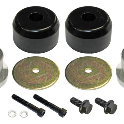RockJock TJ/LJ ערכת עצירת בליטה אחורית עם פוליאוריטן RockJock Bump Stops חומרה מרווחי אלומיניום