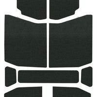 DEI 18-23 ג'יפ רנגלר JL 4-דלתות כיסוי מחצלת בום - 9 חלקים - שחור