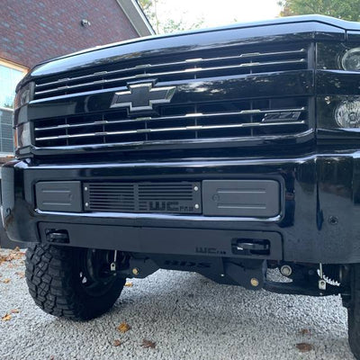 Wehrli 15-19 שברולט 2500/3500 פגוש קדמי Valance מילוי פאנל עם ווי גרירה - גימור גולמי