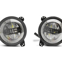 פנסי LED מסדרת Raxiom 18-22 ג'יפ רנגלר JL/JT Axial - מארז שחור (עדשה שקופה)