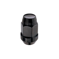 McGard Hex Lug Nut (סגנון בליטה של ​​מושב קונוס) 1/2-20 / 3/4 Hex / 1.45 אינץ'. אורך (חבילה 4) - שחור