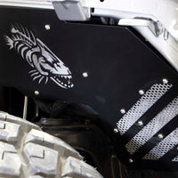 Fishbone Offroad 2018+ ג'יפ רנגלר/גלדיאטור - פגושים פנימיים קדמיים במעיל אבקה שחור