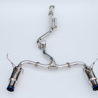 Invidia 2022+ סובארו WRX N1 Twin Outlet Single Layer Tip Cat-Back Exhaust