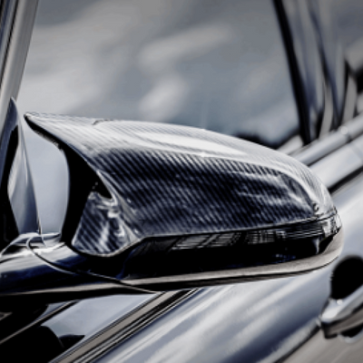 Akrapovic 2014+ BMW M3 (F80) סט כובעי מראות סיבי פחמן - מבריק