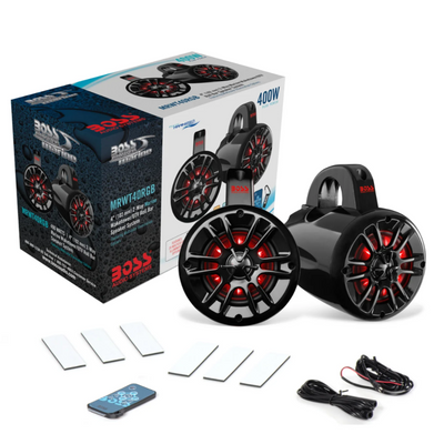 Boss Audio Systems Marine Waketower רמקולים 400 וואט/זוג/ 4 אינץ'/ 2 כיוון