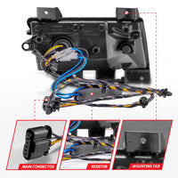 ANZO 2018-2021 ג'יפ רנגלר LED סמני צד בית כרום עדשה שקופה עם אות רציף