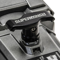 Superwinch 12000 LBS 12V DC 3/8in x 80ft חבל סינטטי SX 12000SR כננת - גרפיט