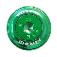 ערכת כביסה של פגוש NRG עם מסמרות בורג M6 תואמות לפלסטיק (ירוק) - סט של 10