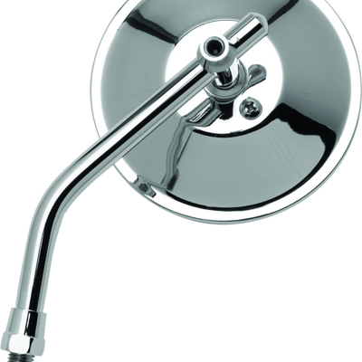 BikeMaster 4in מראה עגולה מתכווננת 10 מ"מ - כל אחת - כרום