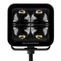Hella Universal Black Magic 3.2in LED Cube Kit - Spot Beam