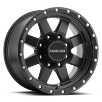 Raceline 935B Defender 18x9in / 8x165.1 BP / 18mm Offset / 130.81mm Bore - גלגל סאטן שחור