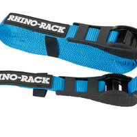 Rhino-Rack Rapid Tie Down רצועות עם מגן אבזם - 5.5 מ'/18 רגל - זוג - כחול