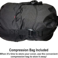 כיסוי לאופנוע של Dowco WeatherAll Plus Ratchet שחור - גדול