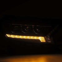 AlphaRex 19-21 Ford Ranger NOVA LED Proj פנס ​​Plnk Style Alpha Blk w/Activ Light/Seq Signal/DRL