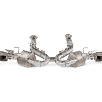 Akrapovic 2020+ שברולט קורבט C8 Slip On Line (טיטניום)