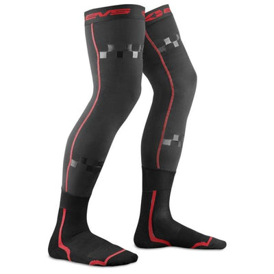 EVS Fusion Sock Combo שחור/אדום - גדול/XL