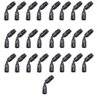 ראסל ביצועים -6 AN שחור 45 מעלות קצה זרימה מלאה