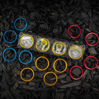 KC HiLiTES FLEX ERA LED Light Bar Bezel Kit עבור 10 אינץ'. פלחים - שחור מבריק