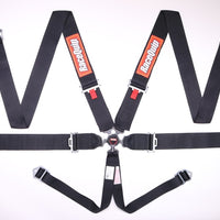 RaceQuip Black SFI CAMLOCK 6pt PD חגורת בטיחות