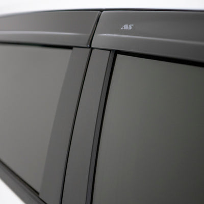 AVS 07-18 ג'יפ רנגלר (2 דלתות בלבד) Ventvisor מסיט חלונות בפרופיל נמוך 2 יחידות - שחור מט