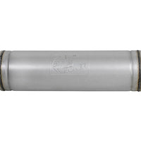 aFe ATLAS משתיק פלדה אלומיניום 5 אינץ' במרכז/מרכז 24 אינץ' L x 7 אינץ' קוטר - גוף עגול