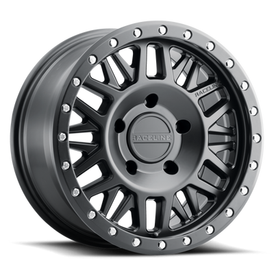 Raceline 951B Ryno 17x8.5in / 6x135 BP / 0mm Offset / 87.1mm Bore - גלגל סאטן שחור