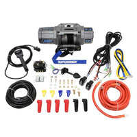 Superwinch 4500 LBS 12V DC 1/4in x 40ft חבל סינטטי Hawse Fairlead SP 45SR כננת