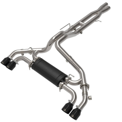 aFe Vulcan Series 2.5in 304SS Cat-Back Exhaust 2021+ Jeep Wrangler 392 6.4L with/Outs Black