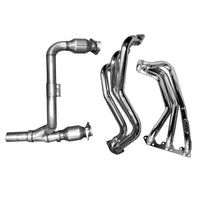 BBK 07-11 Jeep 3.8 V6 Long Tube Headers ו-Y Pipe וממירים - 1-5/8 Chrome