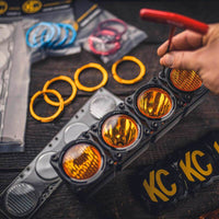 KC HiLiTES FLEX ERA עדשת LED ביצועים משולבת צהובה עבור מוטות אור