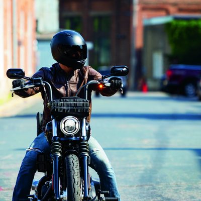 Kuryakyn Kellerman Atto Micro או Rhombus S Mirror או כידון Mount Silver