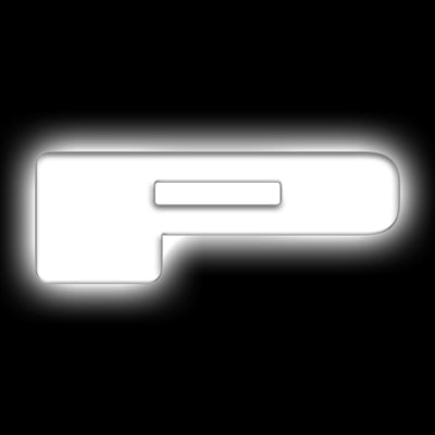 ORACLE Lighting תגי אותיות לד אוניברסלי מואר - מט גימור משטח - P ראה אחריות