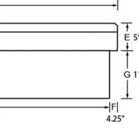טרייסמן אלומיניום אקונומי צלב מיטה ארגז כלי משאית (72 אינץ') - שחור