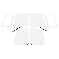 DEI 11-18 ג'יפ רנגלר JK 2-Dor Mat Boom Mat Kit Complete Headliner - 6 חלקים - לבן