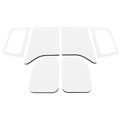 DEI 11-18 ג'יפ רנגלר JK 2-Dor Mat Boom Mat Kit Complete Headliner - 6 חלקים - לבן