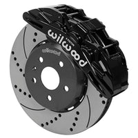 ערכת בלימה קדמית של Wilwood SX6R 14 אינץ' SRP מחוררת/קדיחה שחורה 16-19 Chevy Camaro SS