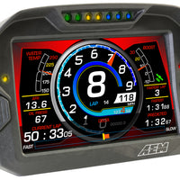 AEM CD-7 ללא רישום GPS מאופשר Race Dash סיבי פחמן תצוגה דיגיטלית ללא VDM (כניסת CAN בלבד)
