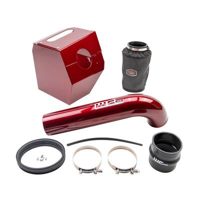 Wehrli 17-19 שברולט 6.6L L5P Duramax 4in intake Kit - WCFab Red