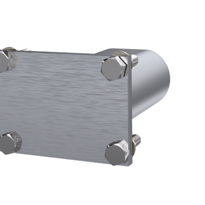 QTP 3in Weld-On QTEC ערכת צינור סגלגל לחיבור פרופיל נמוך
