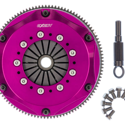 Exedy 1989-1994 ניסאן 240SX Hyper Twin Clutch Clutch קפיצי מרכז דיסק מסוג דחיפה