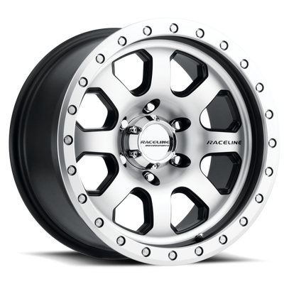 Raceline 929M Avenger 17x9in / 5x127 BP / -12mm Offset / 83.82mm Bore - גלגל שחור ומעובד